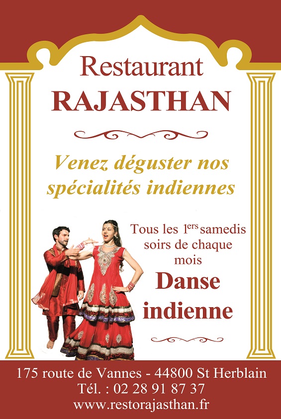 Affiche spectacle restaurant indien Rajasthan
