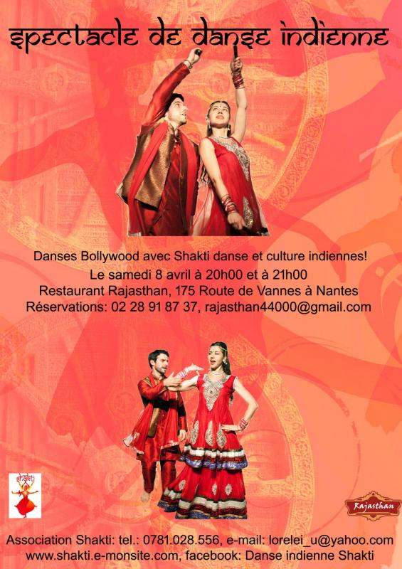 Spectacle danse Shakti Rajasthan 8avril2017